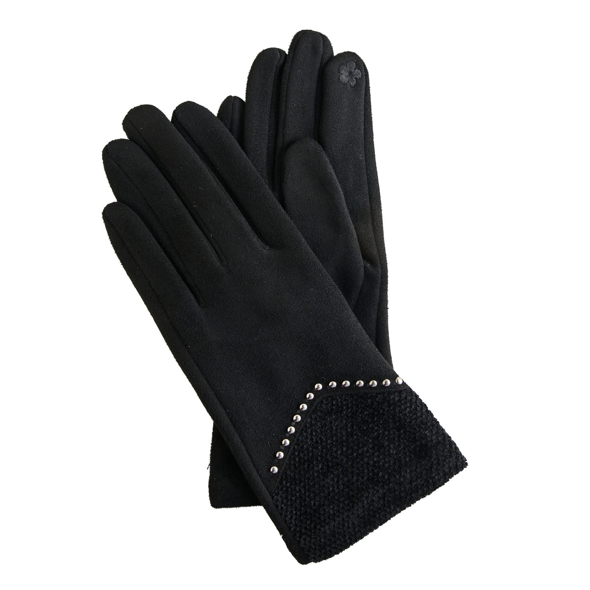 Winter Gloves Studded Faux Suede Vienne Touchscreen