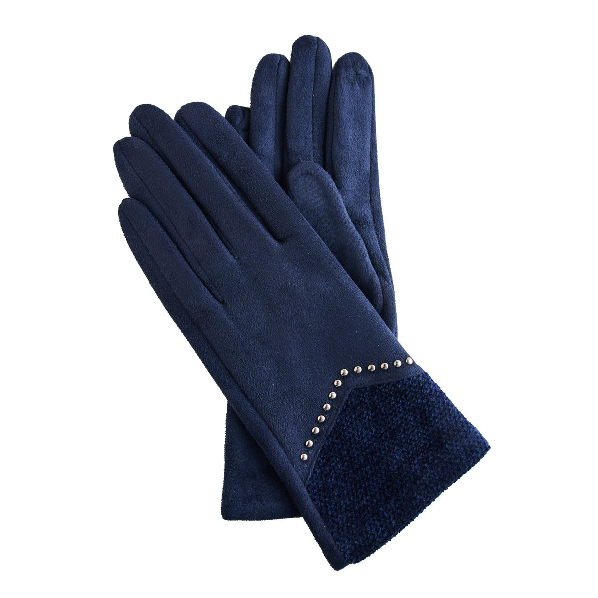 Winter Gloves Studded Faux Suede Vienne Touchscreen