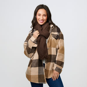Fashion Scarf Lightweight Fringe Asher Wrap
