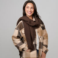 Fashion Scarf Lightweight Fringe Asher Wrap