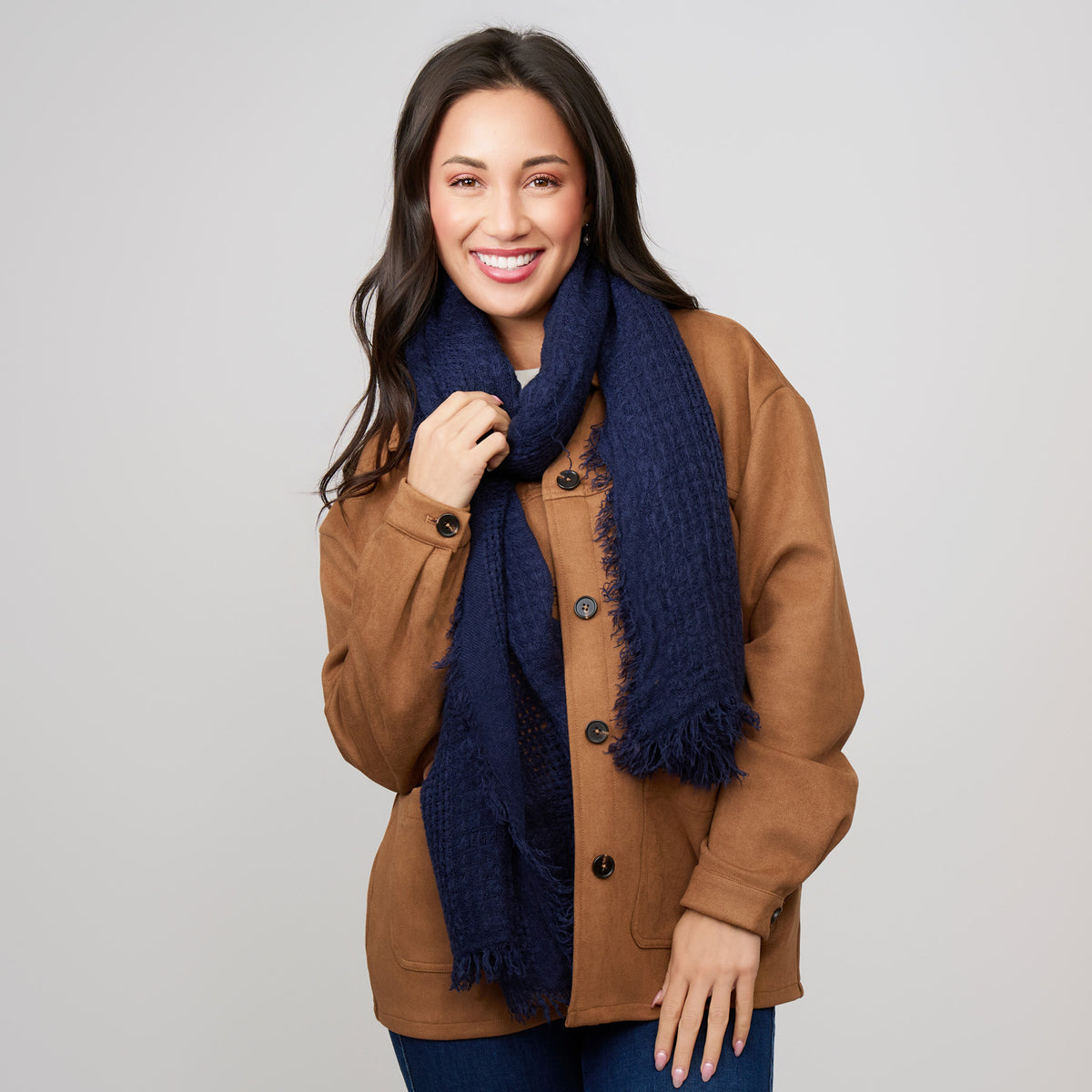 Fashion Scarf Lightweight Fringe Asher Wrap