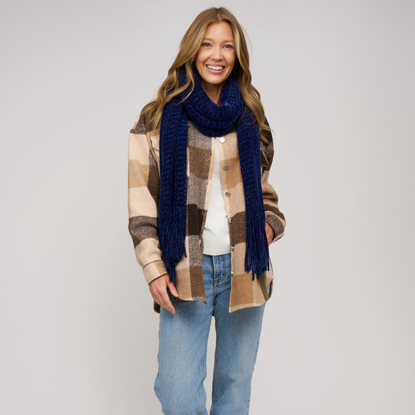 Chenille Fringe Scarf Charli Winter Wrap