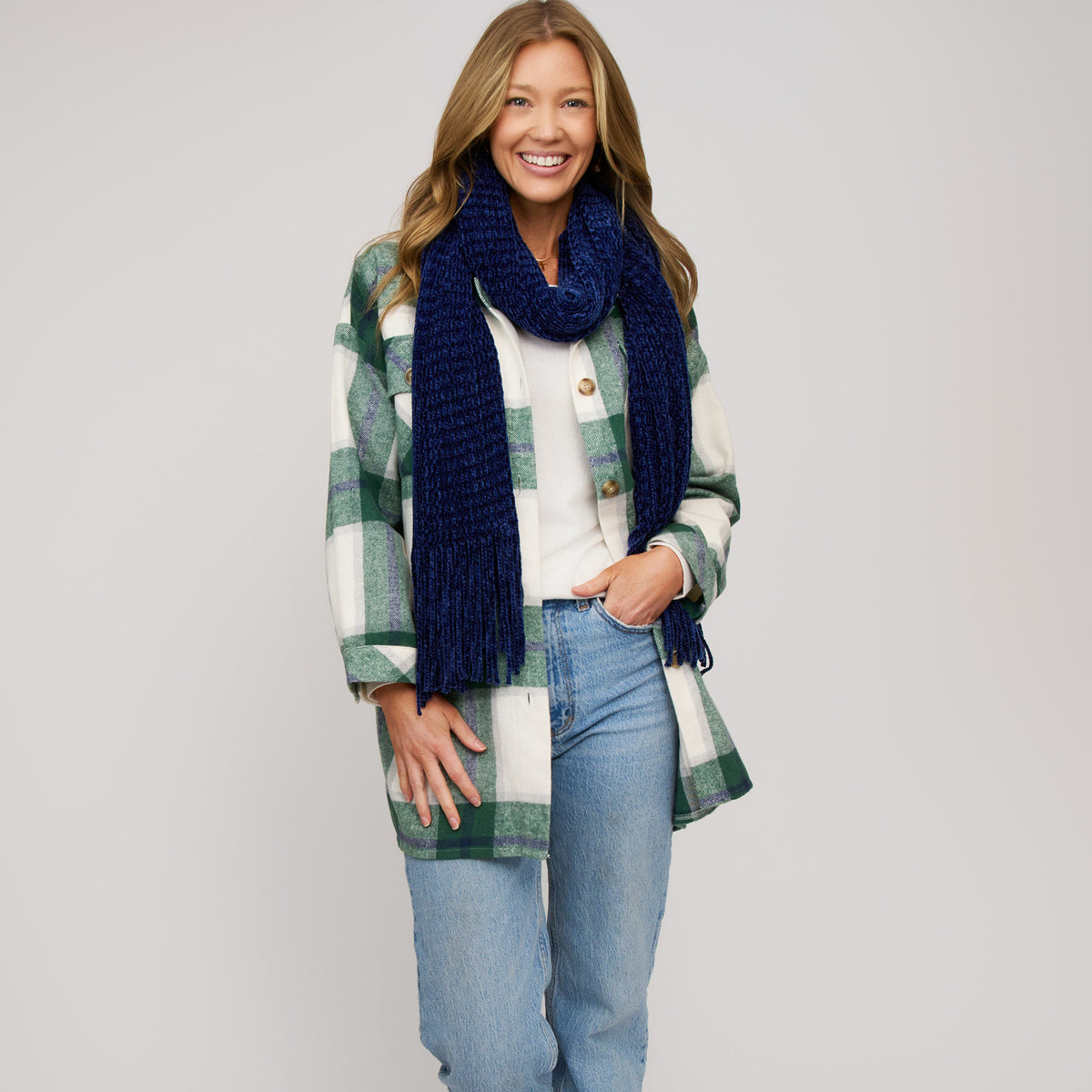 Chenille Fringe Scarf Charli Winter Wrap