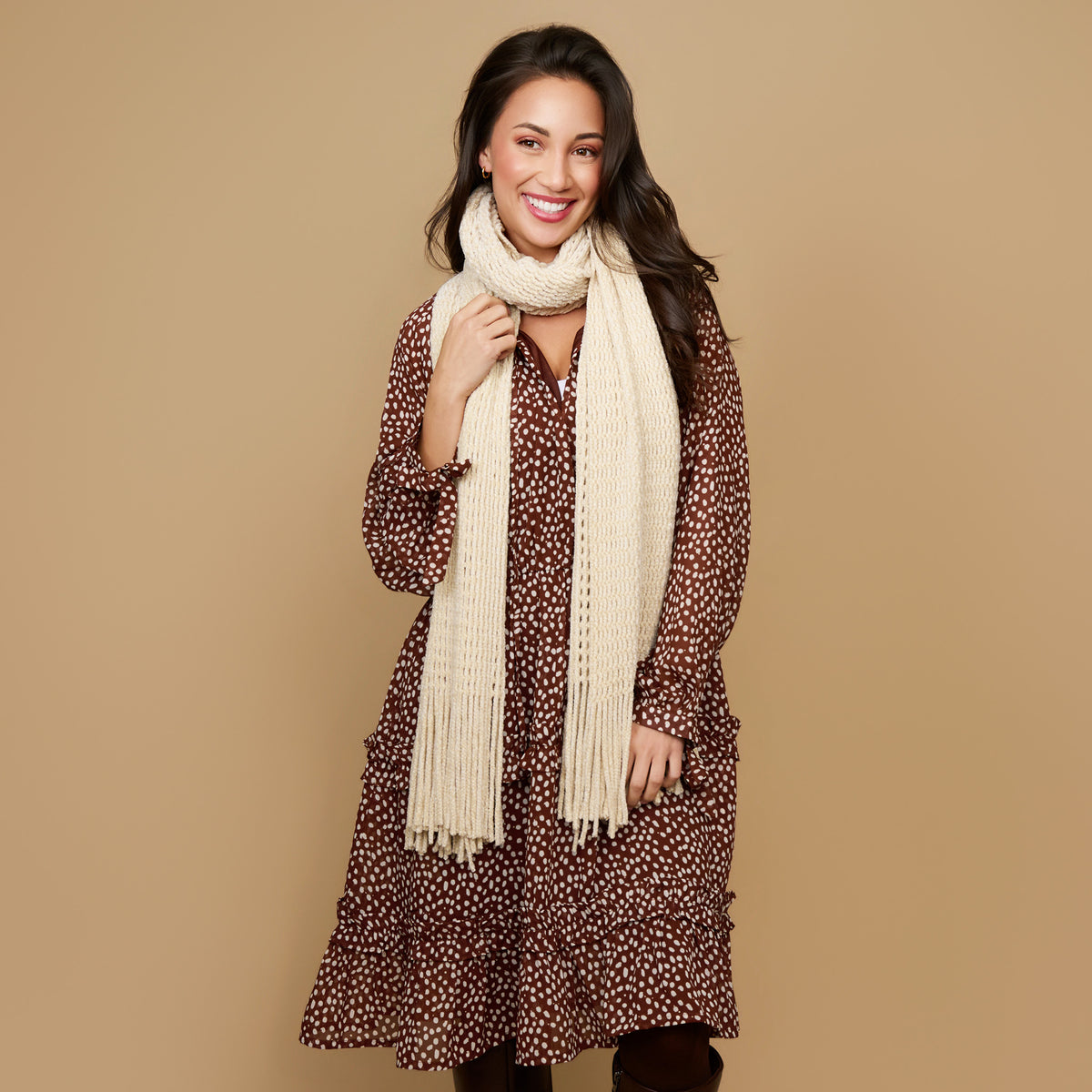 Chenille Fringe Scarf Charli Winter Wrap