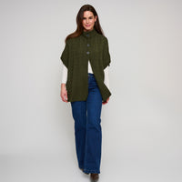Cable Knit Poncho Mavi Sweater One Size Wrap