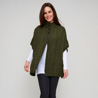 Cable Knit Poncho Mavi Sweater One Size Wrap