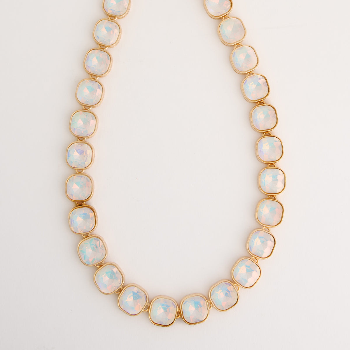 Statement Necklace Marlowe Crystal 16" Geometric Collar