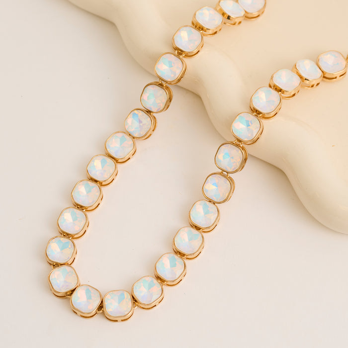 Statement Necklace Marlowe Crystal 16" Geometric Collar