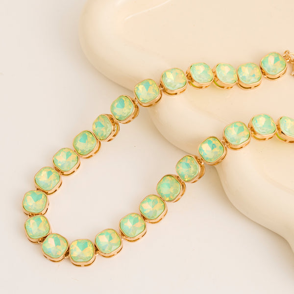 Statement Necklace Marlowe Crystal 16" Geometric Collar