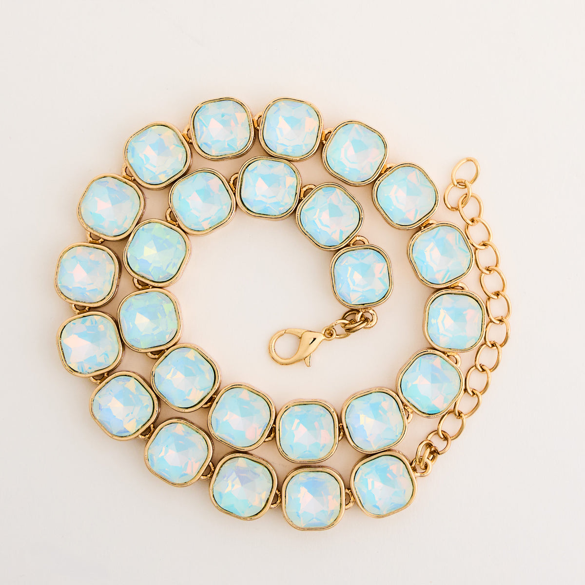 Statement Necklace Marlowe Crystal 16" Geometric Collar