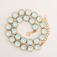 Statement Necklace Marlowe Crystal 16" Geometric Collar