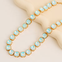 Statement Necklace Marlowe Crystal 16" Geometric Collar