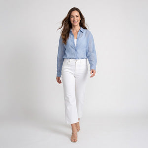 Button Up Top Kendall Relaxed Oversized Lightweight Shirt