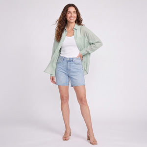 Button Up Top Kendall Relaxed Oversized Lightweight Shirt