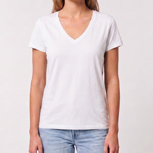 V-Neck T-Shirt Everyday Short Sleeve Stretch Basic Tee
