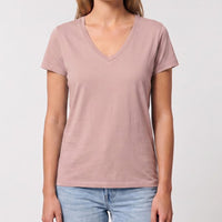 V-Neck T-Shirt Everyday Short Sleeve Stretch Basic Tee