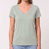 V-Neck T-Shirt Everyday Short Sleeve Stretch Basic Tee