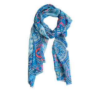 Lightweight Scarf Kirana Mandala Print Fashion Wrap