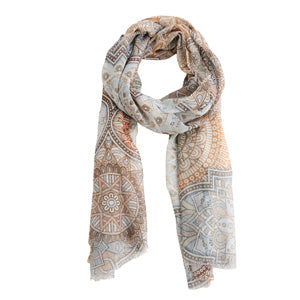 Lightweight Scarf Kirana Mandala Print Fashion Wrap