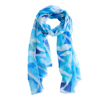 Lightweight Scarf Maya Geometric Watercolor Fashion Wrap