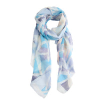 Lightweight Scarf Maya Geometric Watercolor Fashion Wrap
