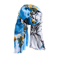 Scarf Abstract Floral Selene Silky Lightweight Fashion