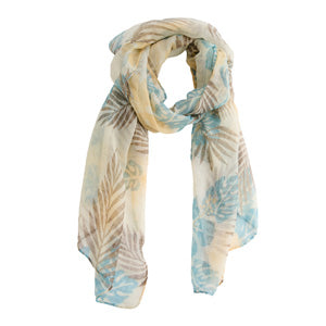 Lightweight Scarf Kiana Hawaiian Print Gauze Wrap