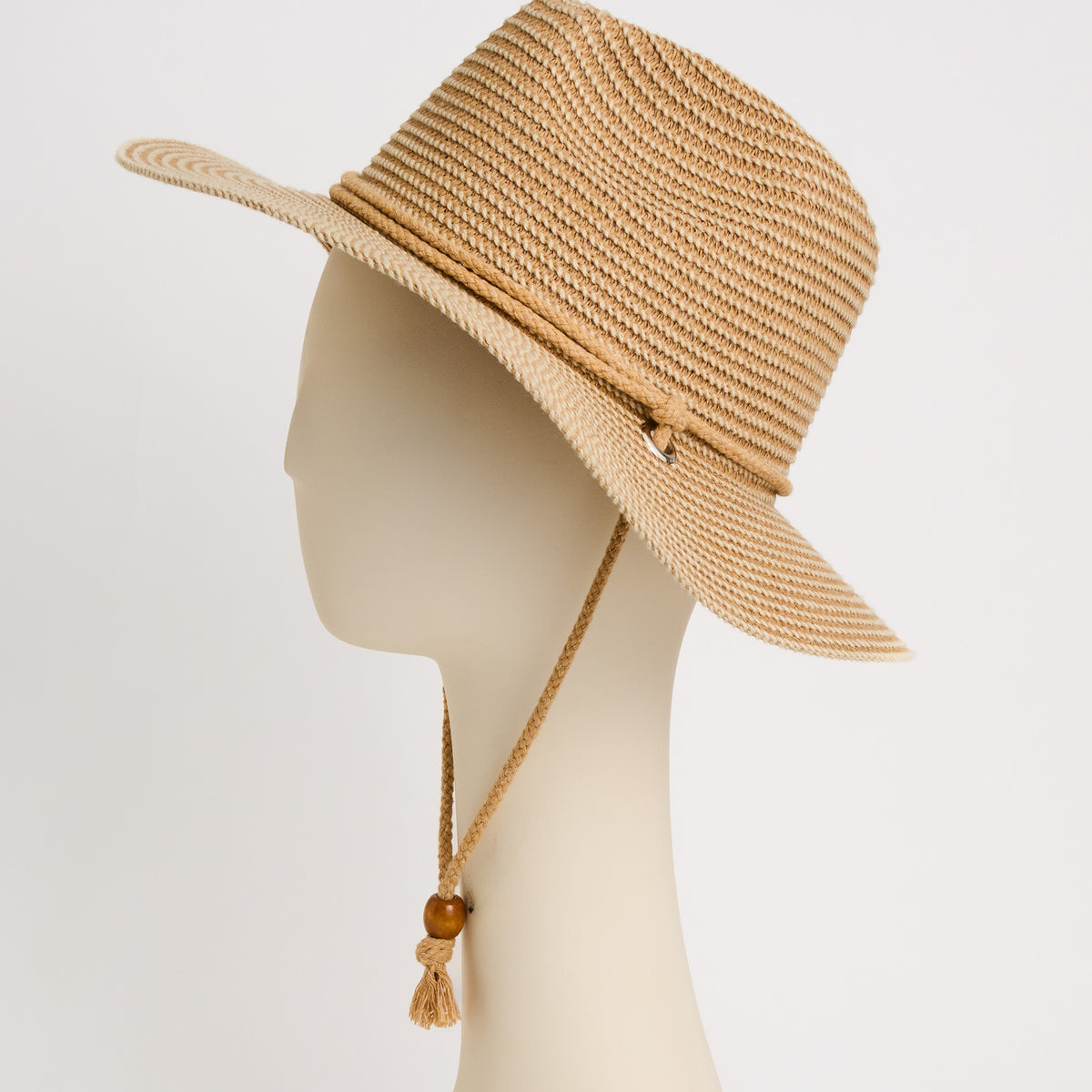 Safari Hat Riviera Textured Woven Adjustable Chin Strap