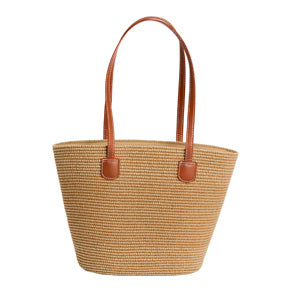 Beach Tote Riviera Textured Woven Shoulder Bag