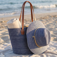 Safari Hat Riviera Textured Woven Adjustable Chin Strap