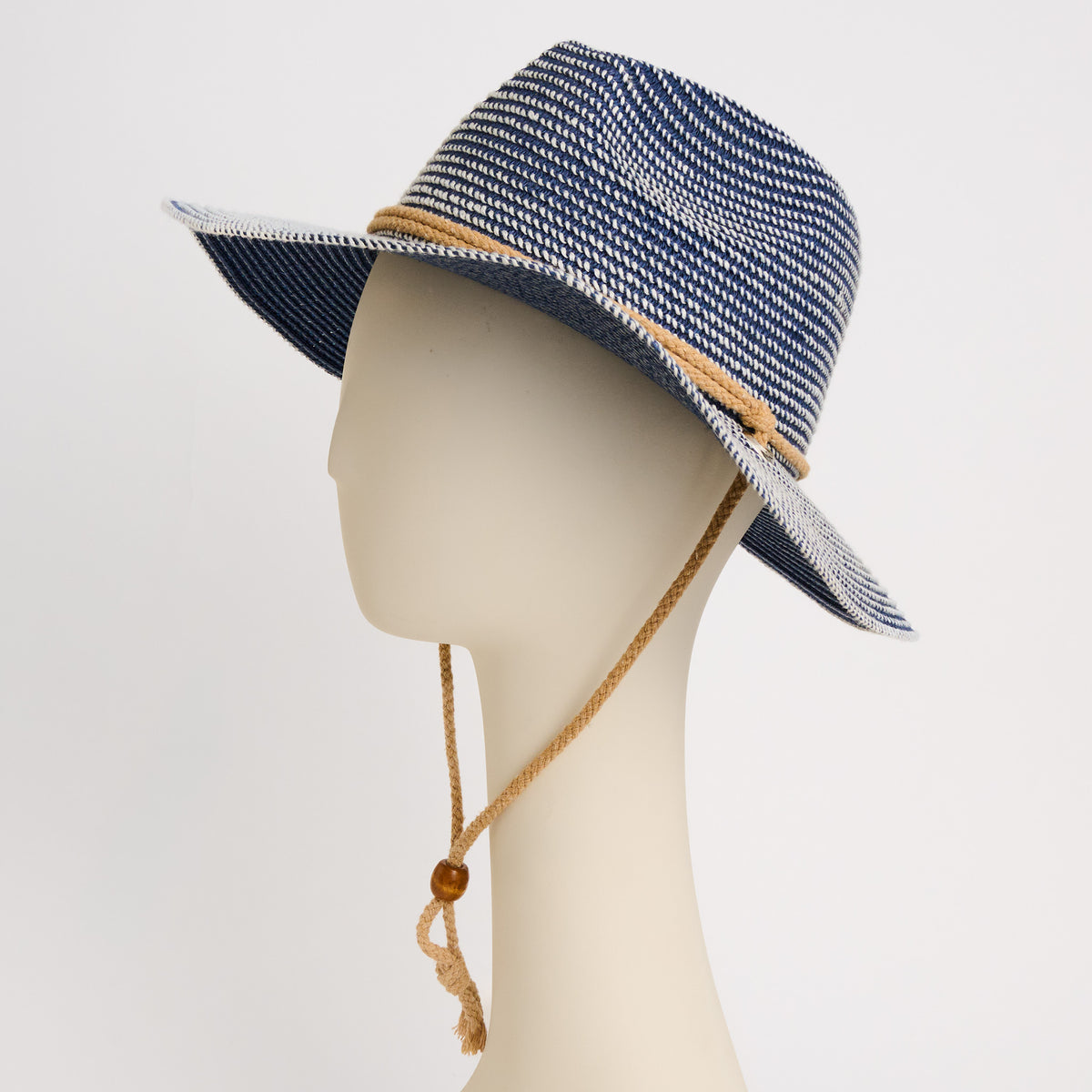Safari Hat Riviera Textured Woven Adjustable Chin Strap
