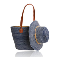 Safari Hat Riviera Textured Woven Adjustable Chin Strap