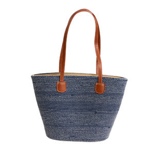 Beach Tote Riviera Textured Woven Shoulder Bag