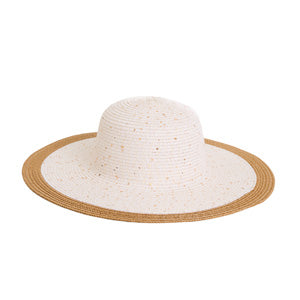 Sunhat Wide Brim Rio Woven Sequin Color Block