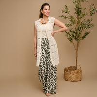 Wide Leg Pants Khloe Printed Elastic Waist Drawstring