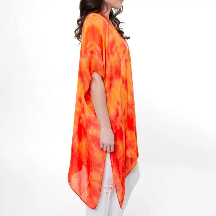 Kylah One Size Lightweight Ruana Swimsuit Cover Up