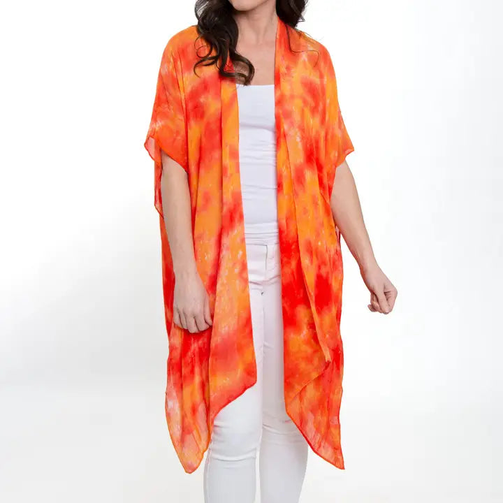 Kylah One Size Lightweight Ruana Swimsuit Cover Up