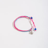 Nautical Themed Charm Threaded Bracelet