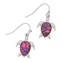 Abalone Icon Drop Earrings
