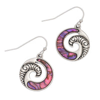 Abalone Icon Drop Earrings