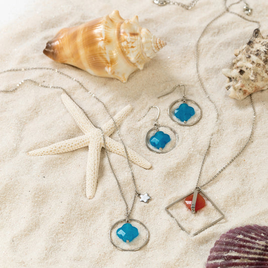 Sea Glass Drop Earrings