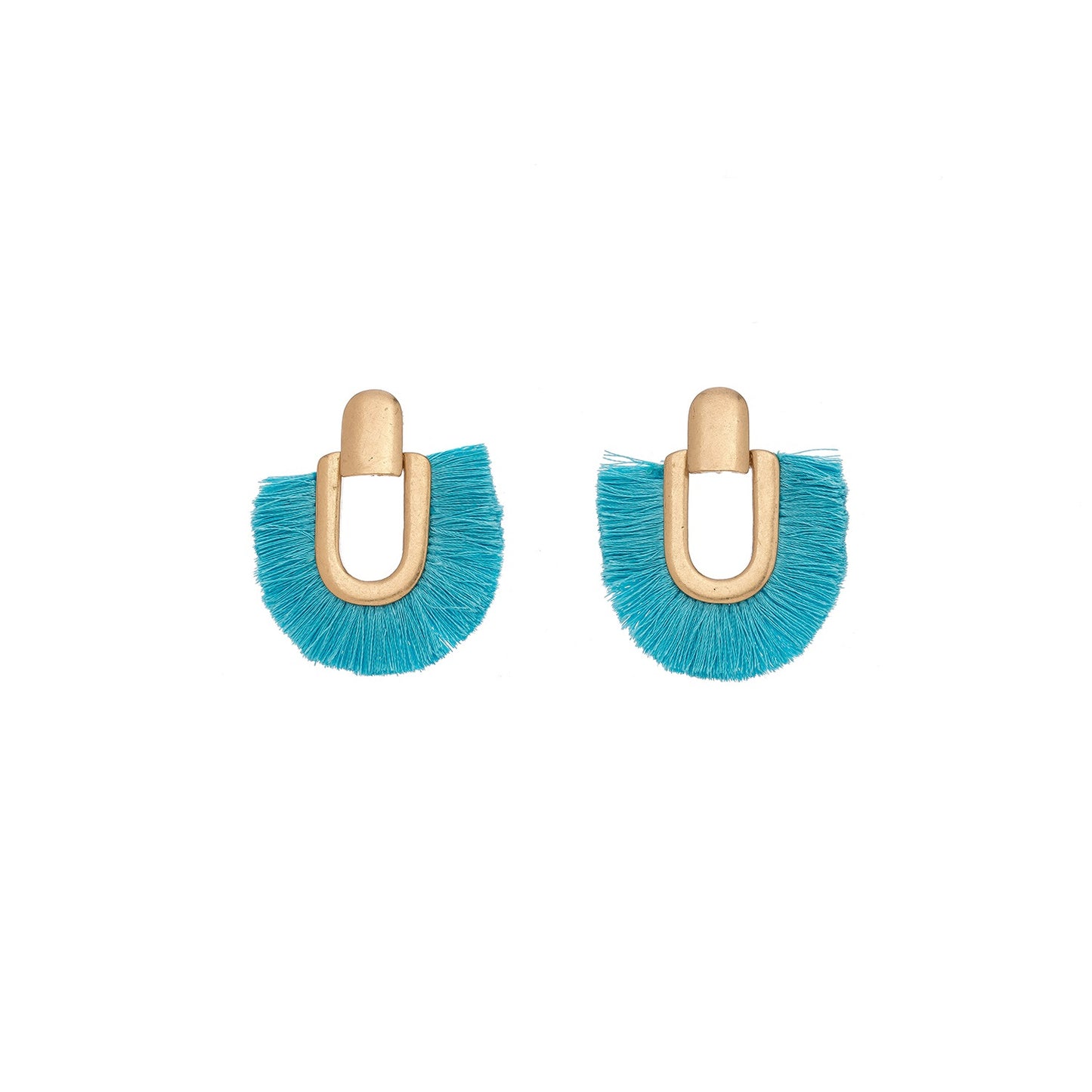 Half Loop Tassel Earrings