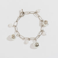 PEARL AND SHELL CHARM BRACELET