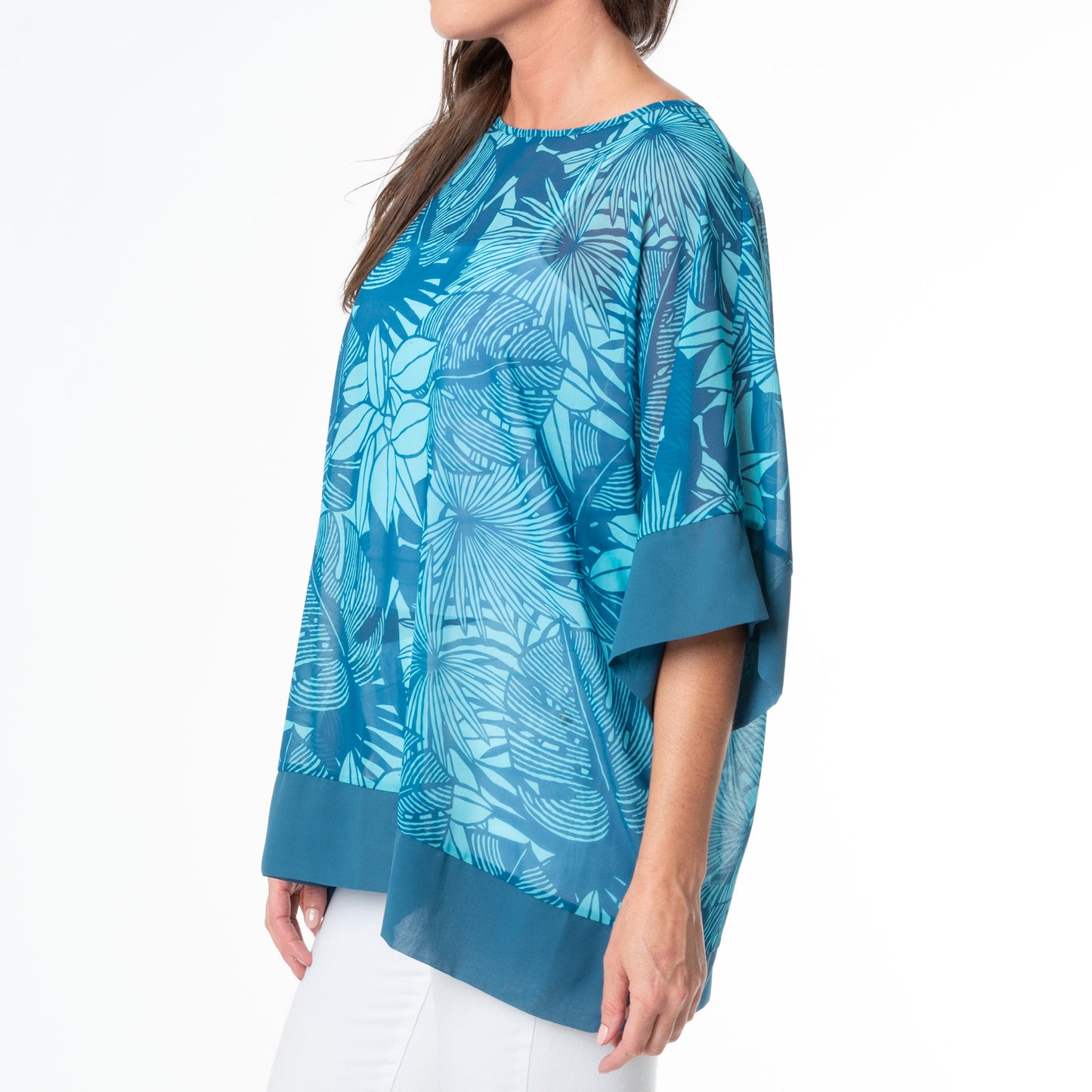 Lexi One Size Sheer Poncho Swimsuit Cover Up