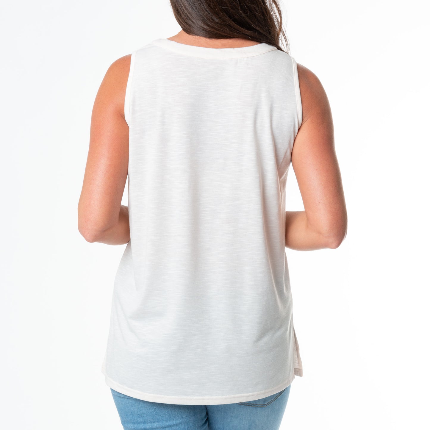 Fallon Slub Jersey Scoop Neck Swing Tank Top