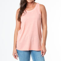 Fallon Slub Jersey Scoop Neck Swing Tank Top