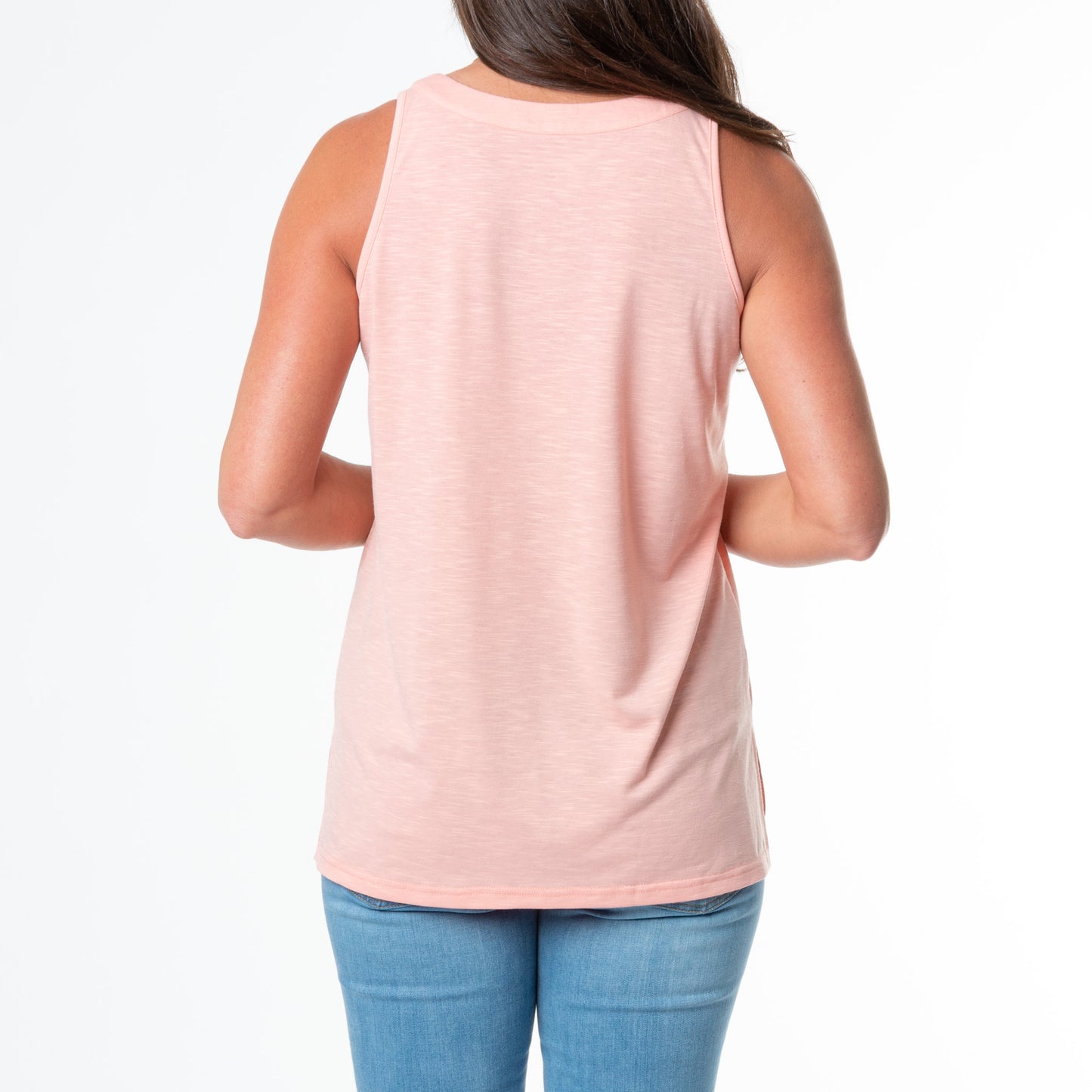 Fallon Slub Jersey Scoop Neck Swing Tank Top