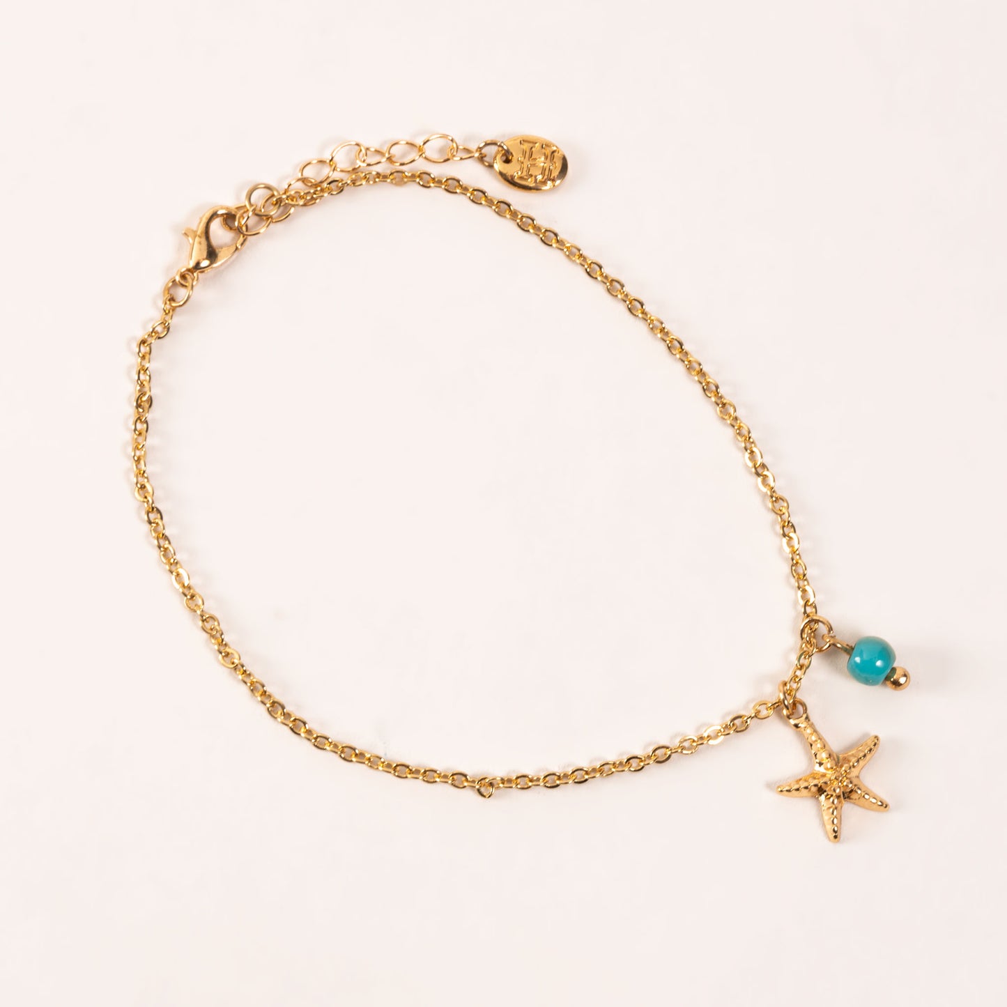 Alexis Gold Starfish Charm Anklet