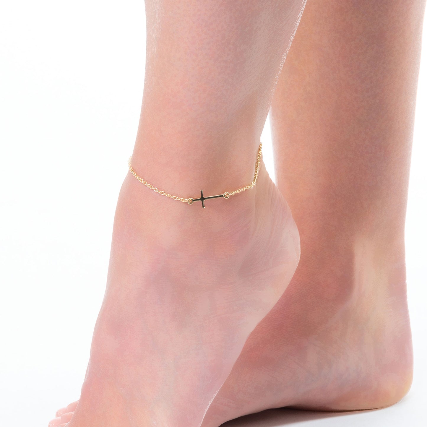 Alexis Cross Charm Anklet