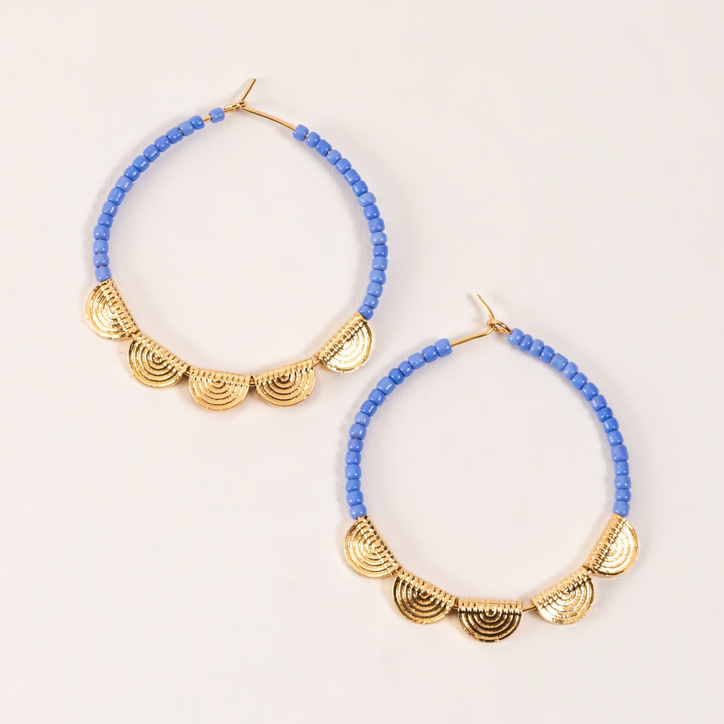 Ashli Beaded Filigree Hoop Earrings